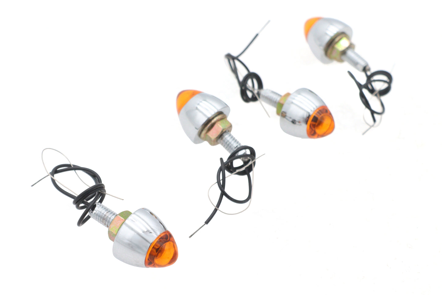HARLEY Bullet Style Chrom-Standlicht-Markierungsleuchte, orange, passend für 0- Custom, Anwendung