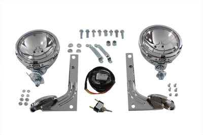 HARLEY Clear Pursuit Spotlamp Kit Passend für 1948-1967 FL,
