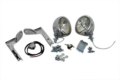 HARLEY Clear Pursuit Spotlamp Kit Passend für 1948-1967 FL,