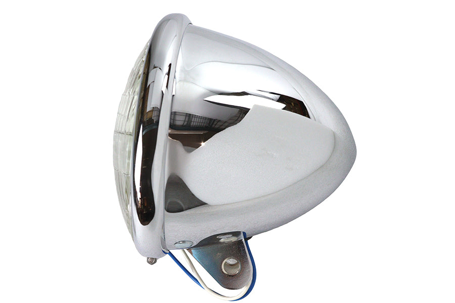 HARLEY 5-3/4 inch Round Headlamp Teardrop Style Fits 0-  Custom, application 0-  Custom, application
