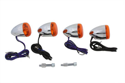 HARLEY Chrom Blinker Set Passend für 2000-UP FXSTD,