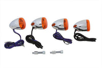 HARLEY Chrom Blinker Set Passend für 2000-UP FXSTD,