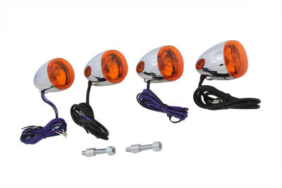 HARLEY Chrom Blinker Set Passend für 2000-UP FXSTD,