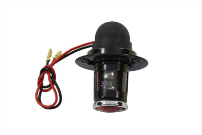 HARLEY Black 1 inch Round Tail Lamp Fits 0-  Custom, appplication