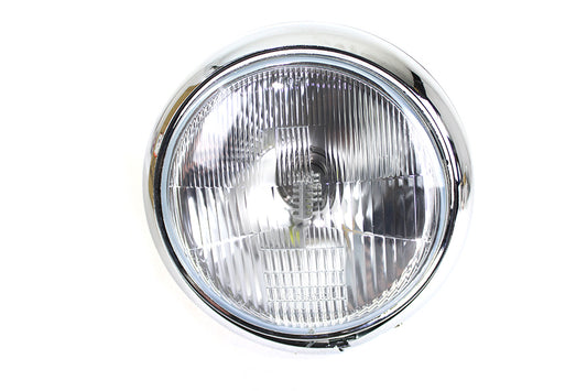 HARLEY 7 inch 6 Volt LED Glide Headlamp Chrome fits 1949-1959 FL,