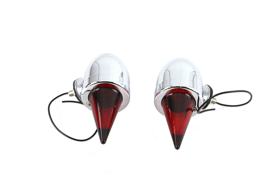 HARLEY Torpedo Bullet Lampen-Set Chrom passend für 0-  Custom, Anwendung
