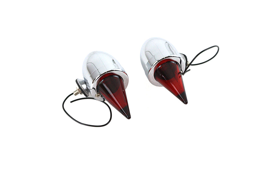 HARLEY Torpedo Bullet Lampen-Set Chrom passend für 0-  Custom, Anwendung