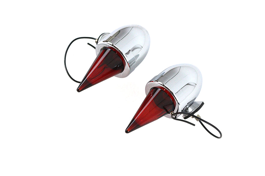 HARLEY Torpedo Bullet Lampen-Set Chrom passend für 0-  Custom, Anwendung