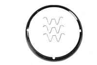 HARLEY Scheinwerferzierring außen, schwarz, passend für FLT ab 1983, FLHR ab 1994, FLHT ab 1986, F ab 2006-2023