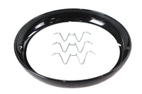 HARLEY Scheinwerferzierring außen, schwarz, passend für FLT ab 1983, FLHR ab 1994, FLHT ab 1986, F ab 2006-2023