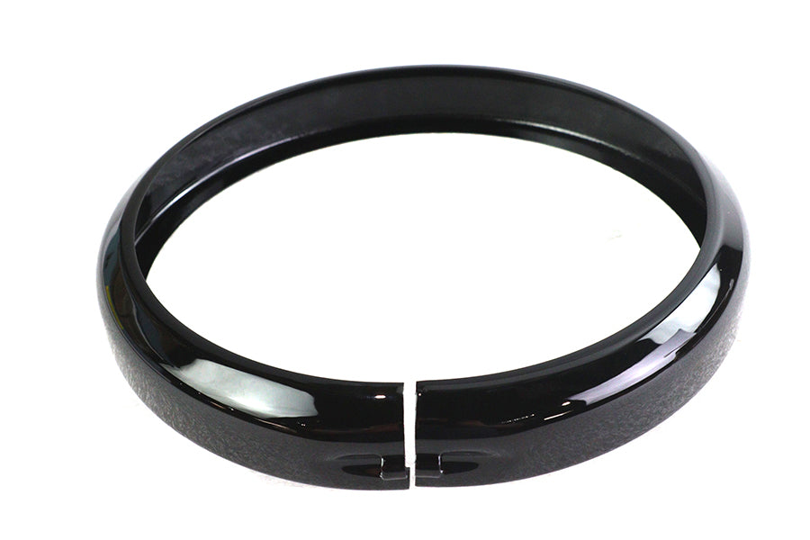 HARLEY Outer Headlamp Trim Rim Black Fits 2018-UP FLDE,   2018-UP FLHC,   2018-UP FLHCS,   2018-UP F