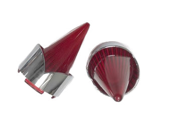 HARLEY Bullistic Blinkergläser Rot Passend für 2005-2017 FXD, 2005-UP FLTR, 2005-UP FLHX, 2005-U