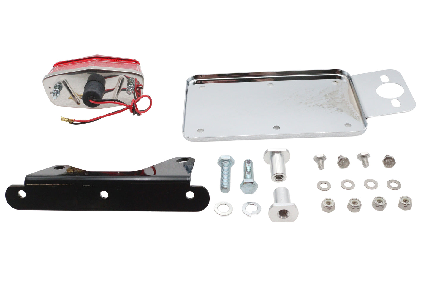 HARLEY Vertikales Seitenmontage-Rücklicht-Kit Passend für 1941-1957 FL,