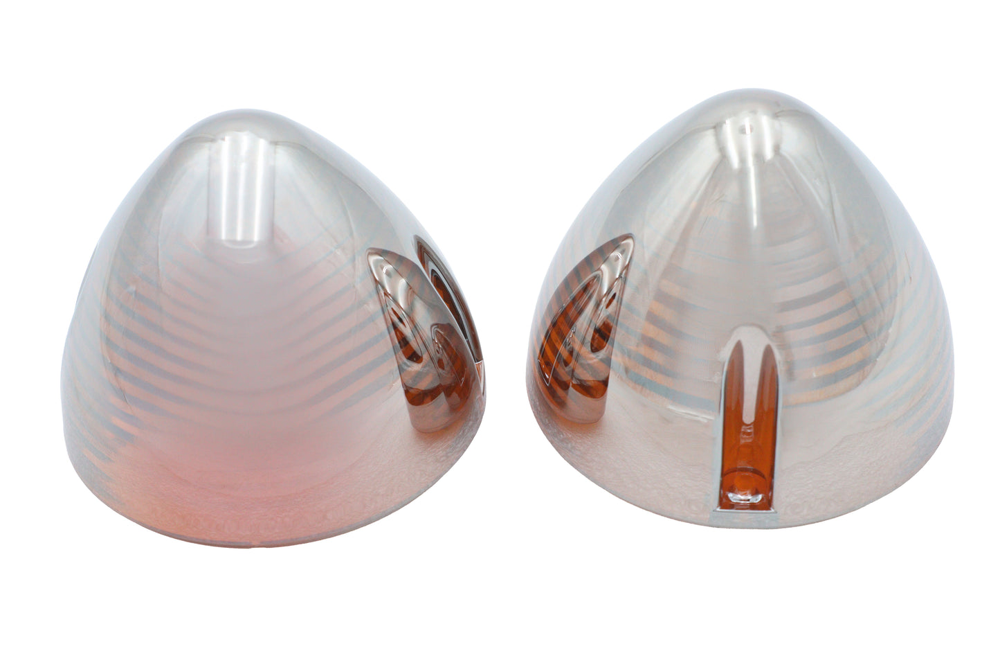 HARLEY Bullistic Blinkergläser, Bernstein, passend für FL-Modelle von 1963–1984,
