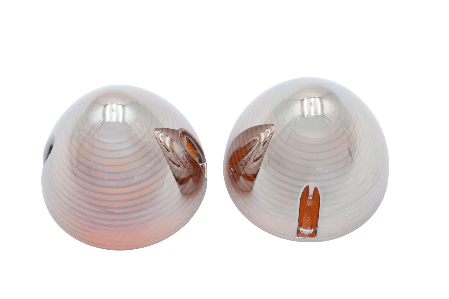 HARLEY Bullistic Blinkergläser, Bernstein, passend für FL-Modelle von 1963–1984,