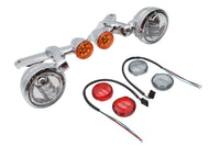 HARLEY Zusatzscheinwerfer-Set Chrom, passend für FLHX ab Bj. 2003, FLHR ab Bj. 2003,