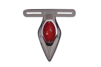 HARLEY Chrome Teardrop LED-Rückleuchtenbaugruppe mit rotem Glas, passend für 0- Custom, Anwendung