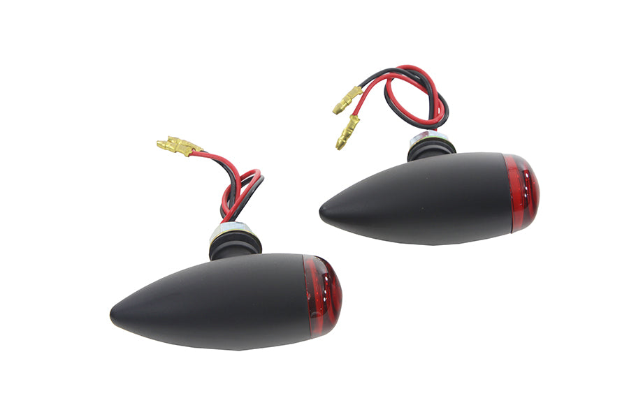 HARLEY Mini-LED-Bullet-Marker-Lampen-Set mit roter Linse, passend für 0- Custom, Anwendung