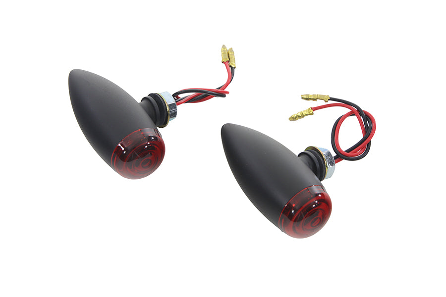 HARLEY Mini-LED-Bullet-Marker-Lampen-Set mit roter Linse, passend für 0- Custom, Anwendung