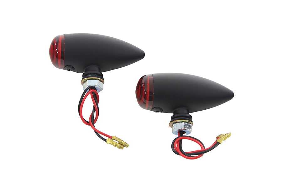 HARLEY Mini-LED-Bullet-Marker-Lampen-Set mit roter Linse, passend für 0- Custom, Anwendung