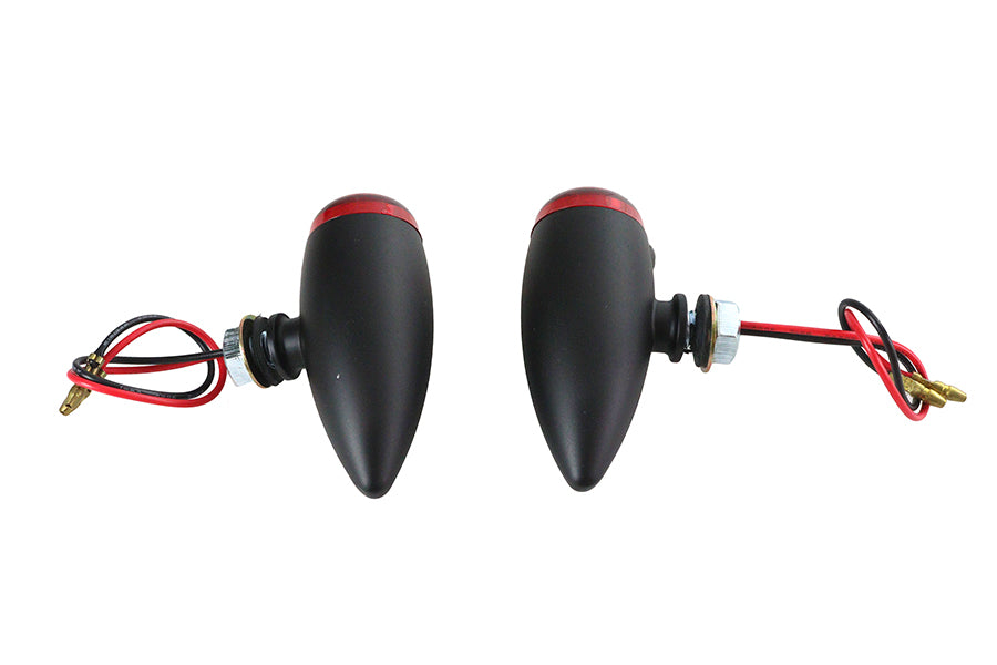 HARLEY Mini-LED-Bullet-Marker-Lampen-Set mit roter Linse, passend für 0- Custom, Anwendung