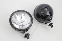 HARLEY schwarze Zusatzscheinwerfer-Einheit passend für FL-Modelle von 1964-1984, FLT-Modelle ab 1979, FLST-Modelle ab 1986,