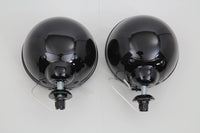HARLEY schwarze Zusatzscheinwerfer-Einheit passend für FL-Modelle von 1964-1984, FLT-Modelle ab 1979, FLST-Modelle ab 1986,