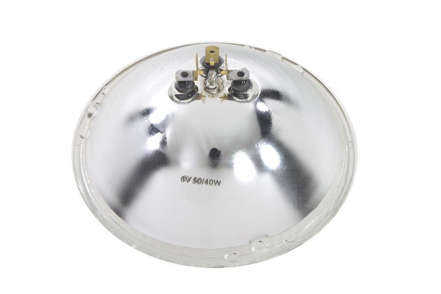 HARLEY 7 inch Round 6 Volt Headlamp Sealed Beam Bulb fits 1949-1959 FL,