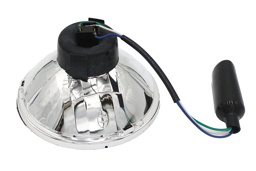 HARLEY 7 Zoll runder Scheinwerfer Sealed Beam Passend für 1984-UP FXST, 1986-UP FLST, 1979-1984 FLT, 1985-