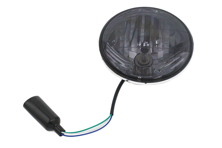 HARLEY 7 Zoll runder Scheinwerfer Sealed Beam Passend für 1984-UP FXST, 1986-UP FLST, 1979-1984 FLT, 1985-