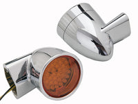 HARLEY Chrom Revox Bullet LED Heckblinker-Set passend für 1994-2013 FLH, 1998-2013 FLT, 1996-UP F