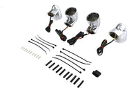 HARLEY Chrome Revox Bullet LED Blinker-Kit passend für 1994-2013 FLH, 1998-2013 FLT, ab 1996 F