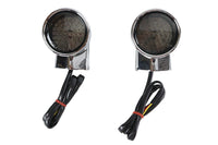 HARLEY Chrom Revox Bullet LED Frontblinker-Set Passend für 1994-2013 FLH,   1998-2013 FLT,   ab 1996
