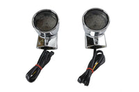 HARLEY Chrom Revox Bullet LED Frontblinker-Set Passend für 1994-2013 FLH,   1998-2013 FLT,   ab 1996