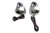HARLEY Chrom Revox Bullet LED Heckblinker Set passend für 1994-2013 FLH, 1998-2013 FLT, 1996-UP F