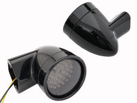 HARLEY schwarzer Revox Bullet LED-Blinker-Kit passend für 1994-2013 FLH, 1998-2013 FLT, 1996-UP FL