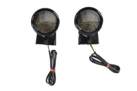 HARLEY Black Revox Bullet LED-Heckblinker-Set passend für 1994–2013 FLH, 1998–2013 FLT, ab 1996 FL