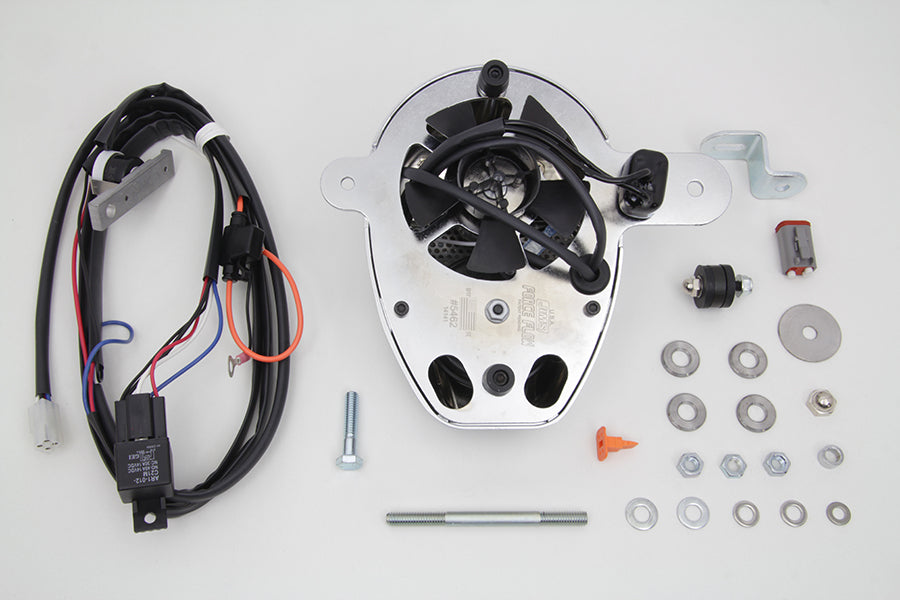 HARLEY Jims Forceflow Zylinderkopf-Kühler-Kit Chrom Passend für 1999-UP FLST, 1999-UP FXST, 1999-2017