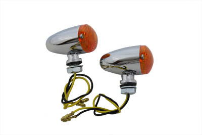 HARLEY Mini Marker Lamp Set Cateye Style Amber Lens Fits 0-  Custom, application