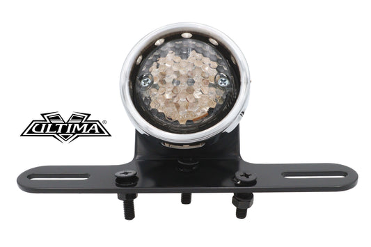 HARLEY Drilled Chrome Bezel Tail Lamp Fits 0-  Custom, Application