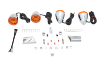 HARLEY Bullet Style Blinker-Kit Chrom, passend für 2000-2002 FXST, 2000-2002 FLST, 1991-2002 FXD,