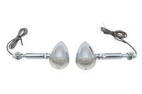 HARLEY LED Bullet Turn Signal Set with Long Stud Fits FXST 1984-1999,   FLST 1986-1999,