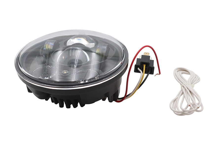 HARLEY 5-3/4 Zoll Daylight Projector LED Scheinwerfer Schwarz Passend für 2006-2011 VRSCD, 2006-2011 VRSCDX,