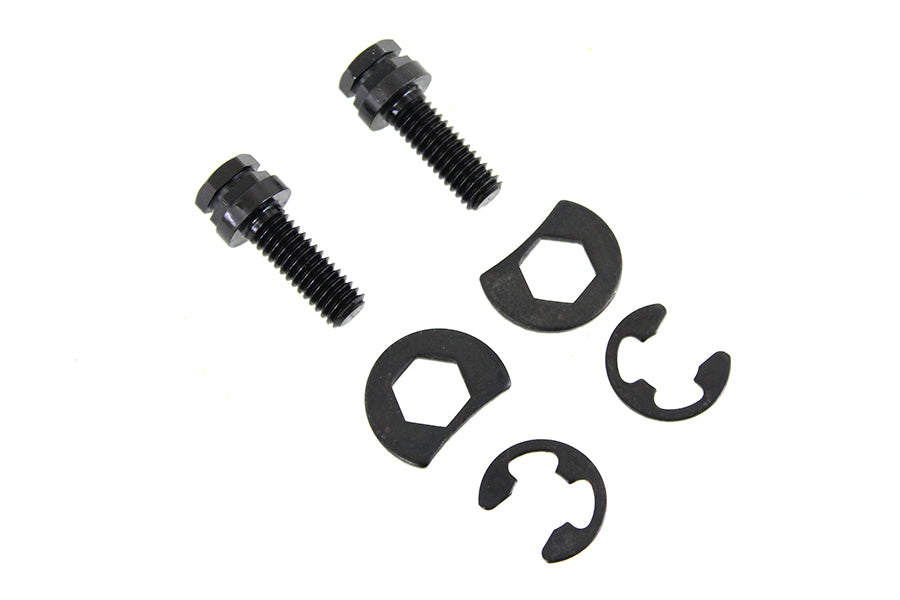 HARLEY Auspuffrohr-Befestigungssatz, schwarz oxidiert, passend für 1966-1984 FL, 1971-1984 FX,