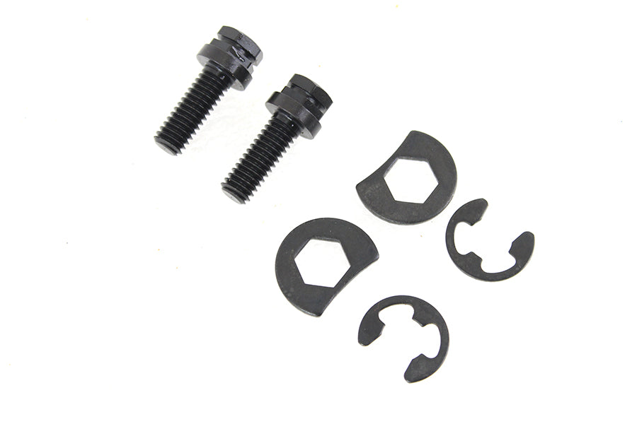 HARLEY Auspuffrohr-Befestigungssatz, schwarz oxidiert, passend für 1966-1984 FL, 1971-1984 FX,