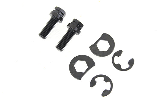 HARLEY Auspuffrohr-Befestigungssatz, schwarz oxidiert, passend für 1966-1984 FL, 1971-1984 FX,