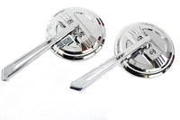 HARLEY Air Flow Spiegel-Set mit geraden Billet-Stielen Passend für 0- Alle, Modelle für linke und rechte Seite a