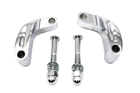 HARLEY Chrome Prime Spiegelverlegungssatz Passt für 2006-2017 FXD, 2008-2017 FLST, 2008-2017 FXST,