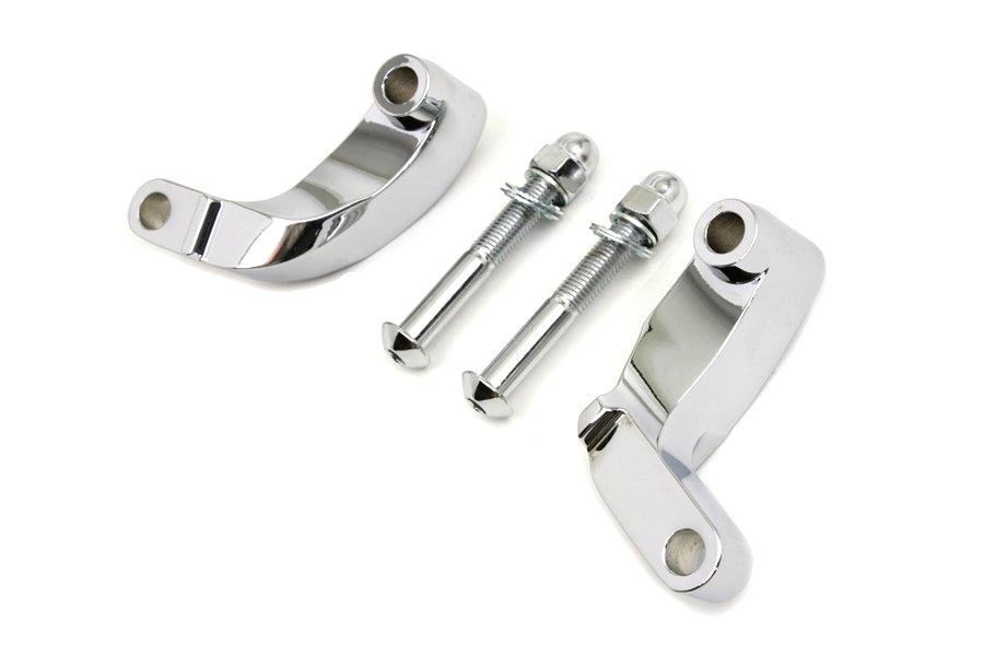 HARLEY Chrome Prime Spiegelverlegungssatz Passt für 2006-2017 FXD, 2008-2017 FLST, 2008-2017 FXST,