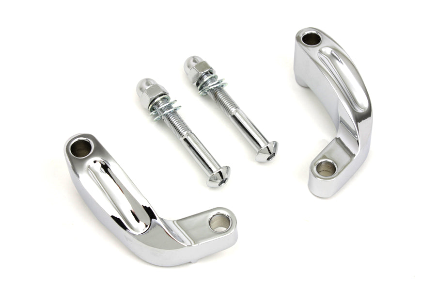 HARLEY Chrome Prime Spiegelverlegungssatz Passt für 2006-2017 FXD, 2008-2017 FLST, 2008-2017 FXST,